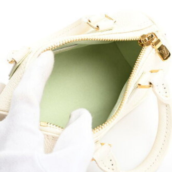 Louis Vuitton Nano Speedy shoulder bag White - Picture 4 of 9